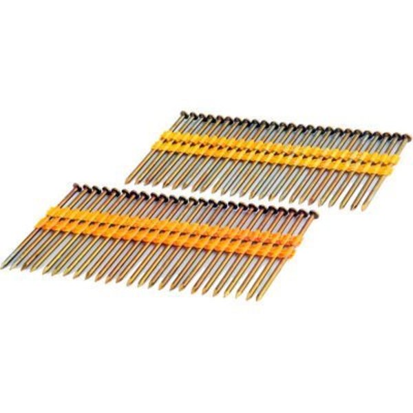 Gec Freeman Framing Nails, 3" x .120", Plastic Collated, Coated Smooth Shank, 2000/Bx FR.120-3B